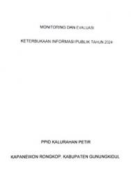 Monev Keterbukaan Informasi Publik